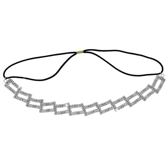 Fashion Rhinestones Headband Crown For First Communion, Wedding, Pageant Sliver - Picture 1 of 7